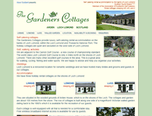 Tablet Screenshot of gardeners-cottages.com